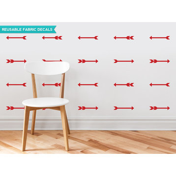 Arrows Fabric Wall Decals, Set of 24, Red