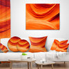 Antelope Canyon Orange Wall Landscape Photography Throw Pillow, 18"x18"