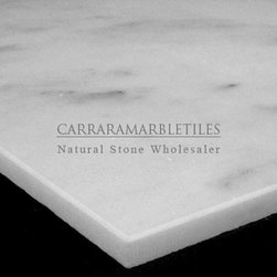 Polished White Carrara Marble Italian Bianco Carrera 12x12 Tile - Products