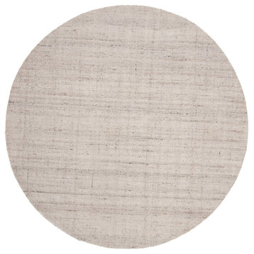 Safavieh Abstract Collection ABT141 Rug, Light Grey, 8'x8' Round