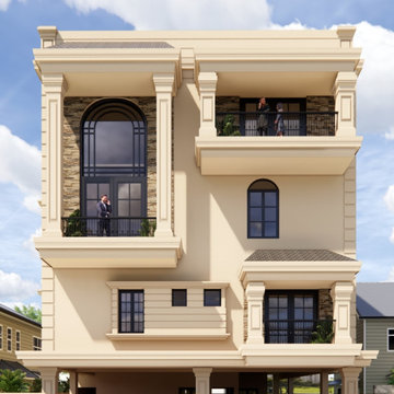 Mrs. Prashanthi’s Classical House Design – Bangalore