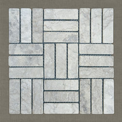 KUTA - Ivory | 12" x 12" | Marble Mosaic - Mosaic Tile