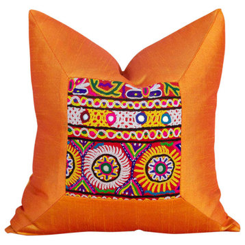 Kanvi Indian Silk Decorative Pillow