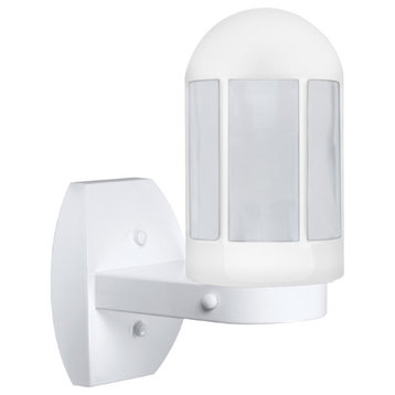 3151 Series 1 Light Outdoor Wall Light, White, Frost Glass