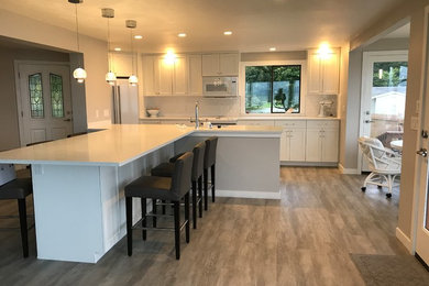 Inspiration for a transitional kitchen remodel in Seattle