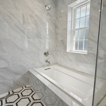 Shower & Tub Detail | Second Level Addition New Milford NJ