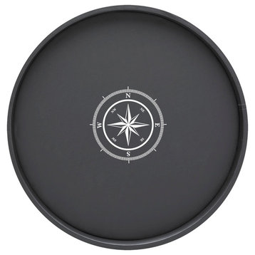 Kraftware Compass Point Round Serving Tray