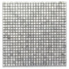 3/8x3/8 Square Mosaic Tile Carrara White Marble Polished Venato Bianco, 1 sheet