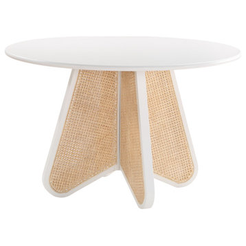 Butterfly Dining Table, White Finish