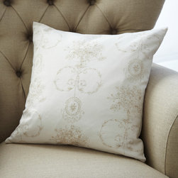 beige toile cushion - Scatter Cushions