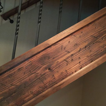 Rustic dark stained wood