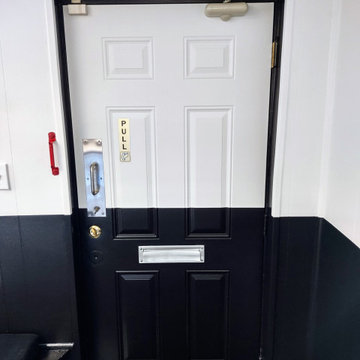 Auto Repair Garage Office/Waiting Area Installation and Painting Project