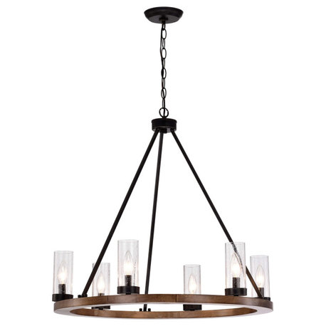 Bonnie 6-light Bubble Glass Chandelier