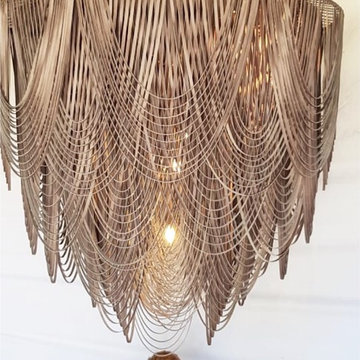 Fantastic Foyer Leather Chandlier Coming Soon