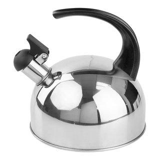 2.5 QT. TEA KETTLE Whistling Modern Stainless Steel Tea Pot for Stovetop  Grip