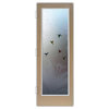 Front Door - Hummingbird Lovers - Fiberglass Grain - 36" x 80" - Book/Slab Door