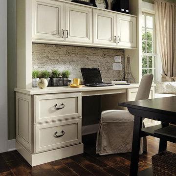 Painted Maple Office Cabinets