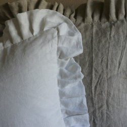 Linen pillow cases-ruffle edges - Pillowcases And Shams