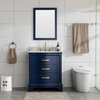 Monroe 30" Bathroom Vanity, Navy Blue