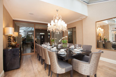 Inspiration for a contemporary dining room in Buckinghamshire.