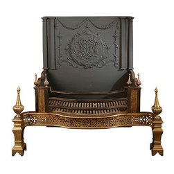 Cast Iron Antiques - Fireplace Grates And Andirons