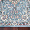 Light Blue Floral Medallion Transitional Turkish Rug Oriental Carpet 3x10