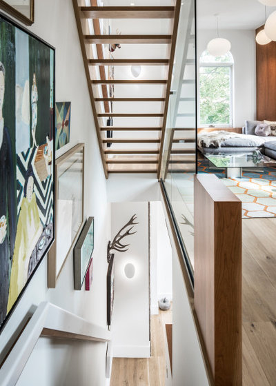 Contemporary Staircase by PLANT Architect Inc.