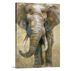 African Wild Elephant by Wild Apple Animal Safari Print Poster 12x12