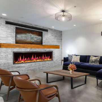 Litedeer Homes Latitude 75-Inch Smart Control HD LED Electric Fireplace