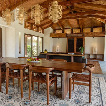 Dining room and living room