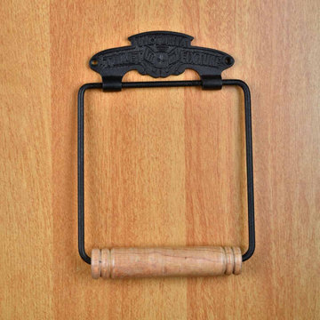 Toilet Paper Holder Black Aluminium Victoria Tissue Holder Renovators Supply