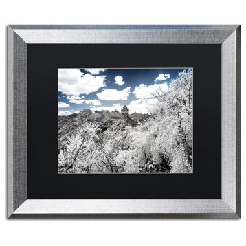 Philippe Hugonnard 'White Wall VI' Art, Silver Frame, Black Matte, 20"x16"