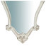 Baroque Wooden Wall Mirror, Antique White, 41x77 cm