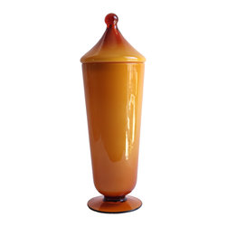 EMPOLI BUTTERSCOTCH APOTHECARY LIDDED JAR - Vases
