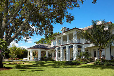 Mediterranean exterior home idea in Miami