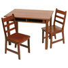 Child's Rectangular Table & 2 Chairs in Cherry Finish