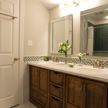 Custom Made Birdseye Maple with inlay Bathroom Vanity