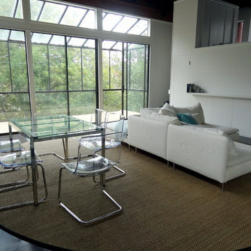 Living Room and Porch Floors Transformed with Custom Seagrass Rugs