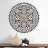 Mandala Stencil Kashmir, Trendy, Easy Wall Stencils For DIY Home Decor, 36"