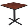Cain 30" Square Breakroom Table, Cherry
