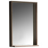 Allier Mirror With Shelf, Gray Oak, 22"