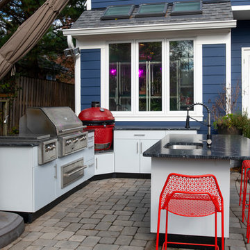 Design Builders Kamado Joe grill with outdoor cabinetry in Falls Church, VA