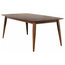 78 in. Rectangular Dining Table in Danish Walnut