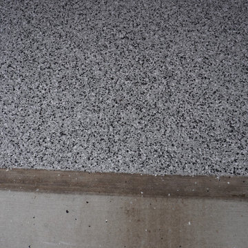 Garage Floor Installation- Granite Blend Color Flakes