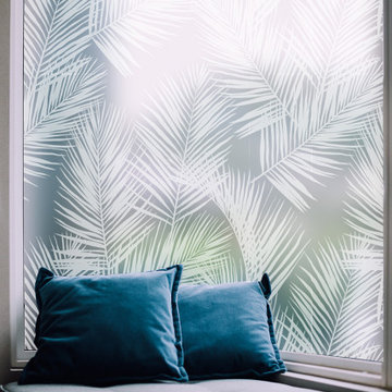 Glass  Deco - Film pour vitres Feuilles de palmier