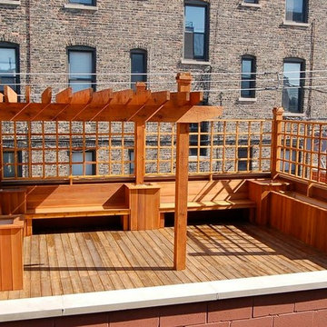Rooftop deck in Chicago