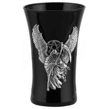 Winged Grimm Reaper With Pentagram Shot Glass