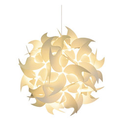 Akari Lanterns - Hooks Hanging Pendant Lamp, Medium - Pendant Lighting