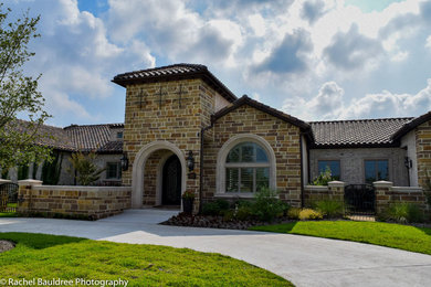 This is an example of a mediterranean exterior in Dallas.