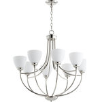 Quorum - Quorum 6059-8-62 Enclave - Eight Light Chandelier - Shade Included: TRUE* Number of Bulbs: 8*Wattage: 60W* BulbType: Medium Base* Bulb Included: No